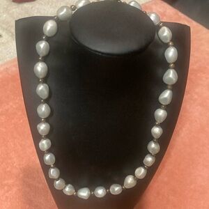 Squashed Pearl Necklace